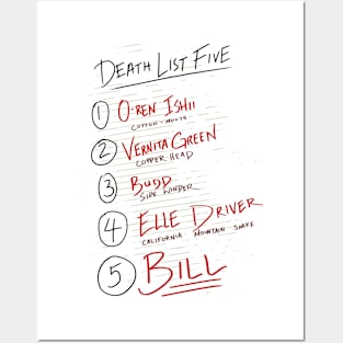 Death List Five Posters and Art